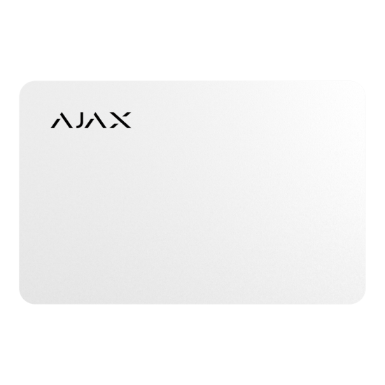 Carte d'accès AJAX Blanche