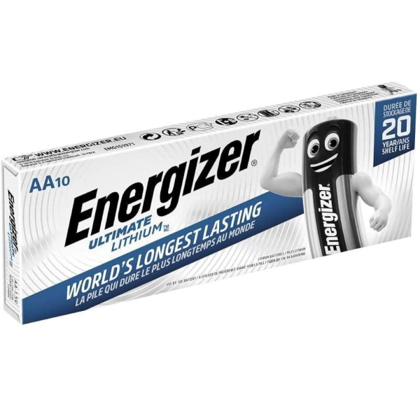 PILES FR6 ENERGIZER lot de 10 piles