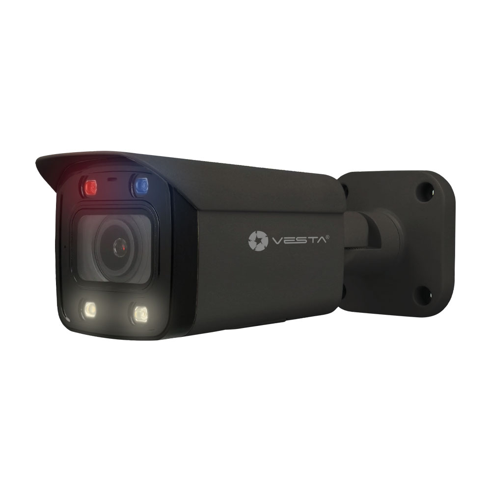 Caméra IP/POE 5MP Active Dissuasion noire