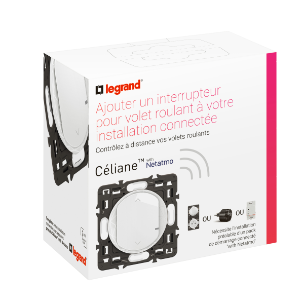 Interrupteur connecté pour volets roulants Celiane with Netatmo