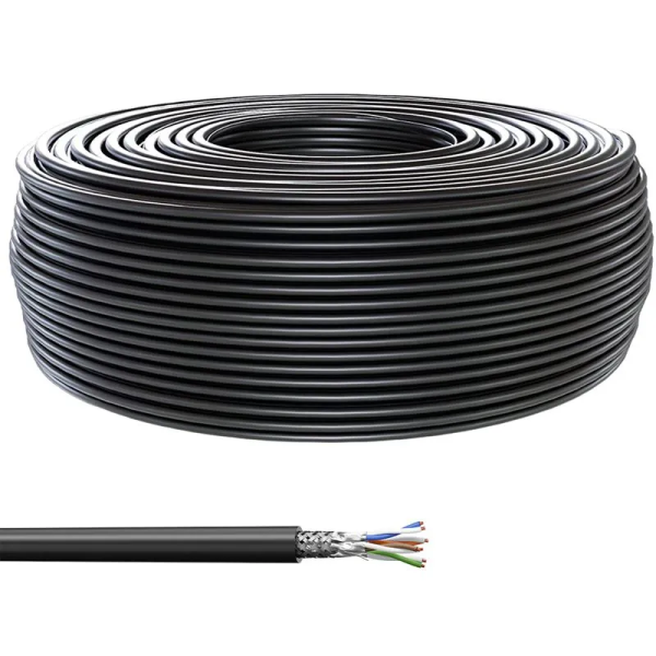 CABLE CAT6 CUIVRE 100M EXTERIEUR
