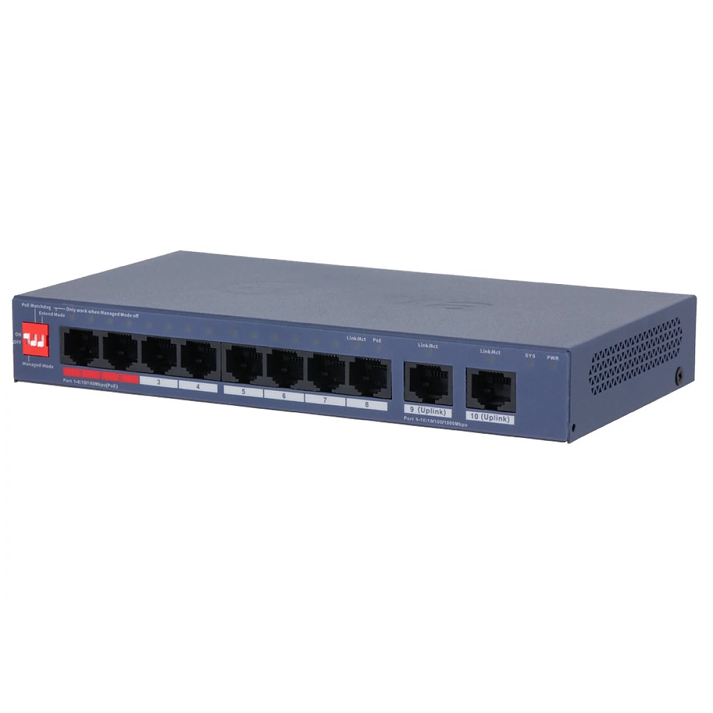 SWITCH MANAGEABLE DAHUA 8POE HIPOE 115W