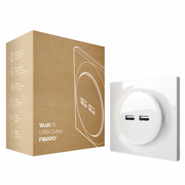 Walli N USB Outlet Blanc