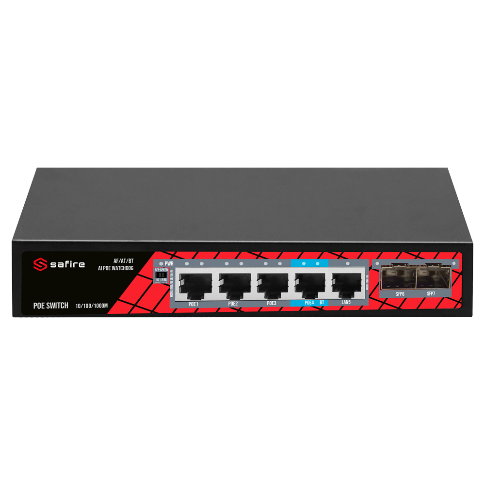 SWITCH 4 PORTS HIPOE 65W
