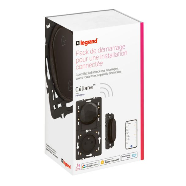 Pack de démarrage Céliane with Netatmo Noir