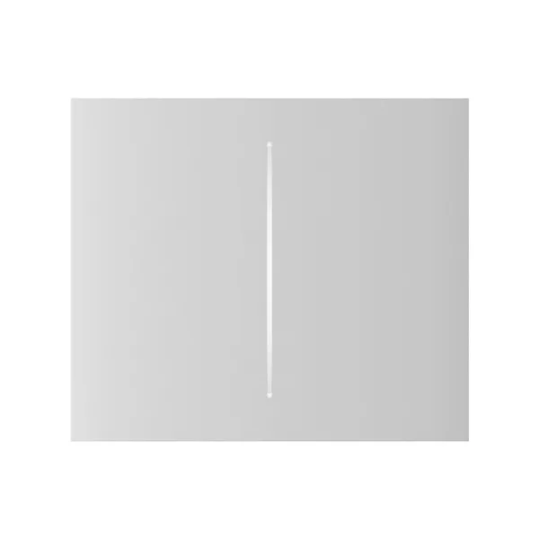 CENTERBUTTON 2 GANG VERTICAL AJAX BLANC