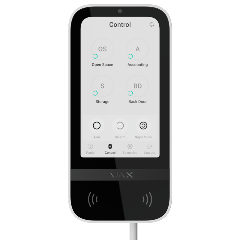 KEYPAD TOUCHSCREEN FIBRA AJAX BLANC