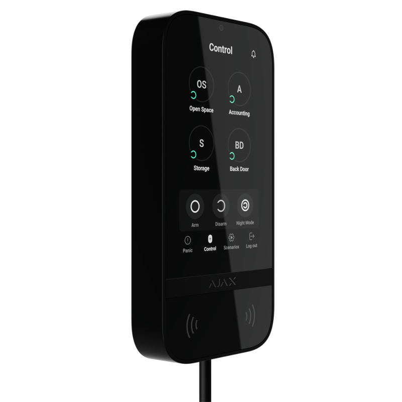 KEYPAD TOUCHSCREEN FIBRA AJAX NOIR