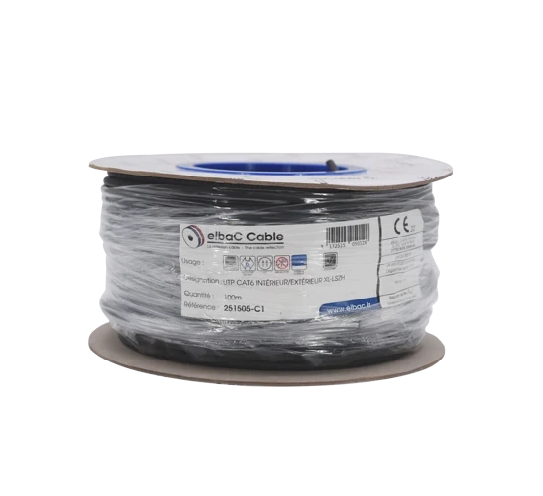 CABLE CAT6 CUIVRE 100M EXTERIEUR