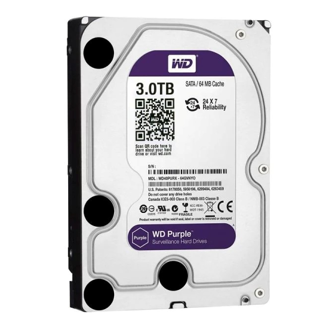 HDD 3TO WESTERN DIGITAL PURPLE