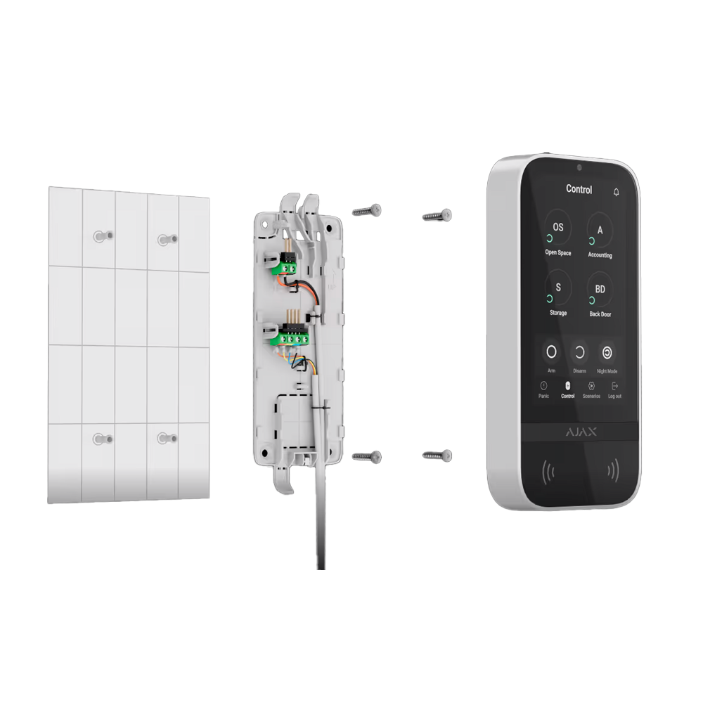 KEYPAD TOUCHSCREEN FIBRA AJAX BLANC